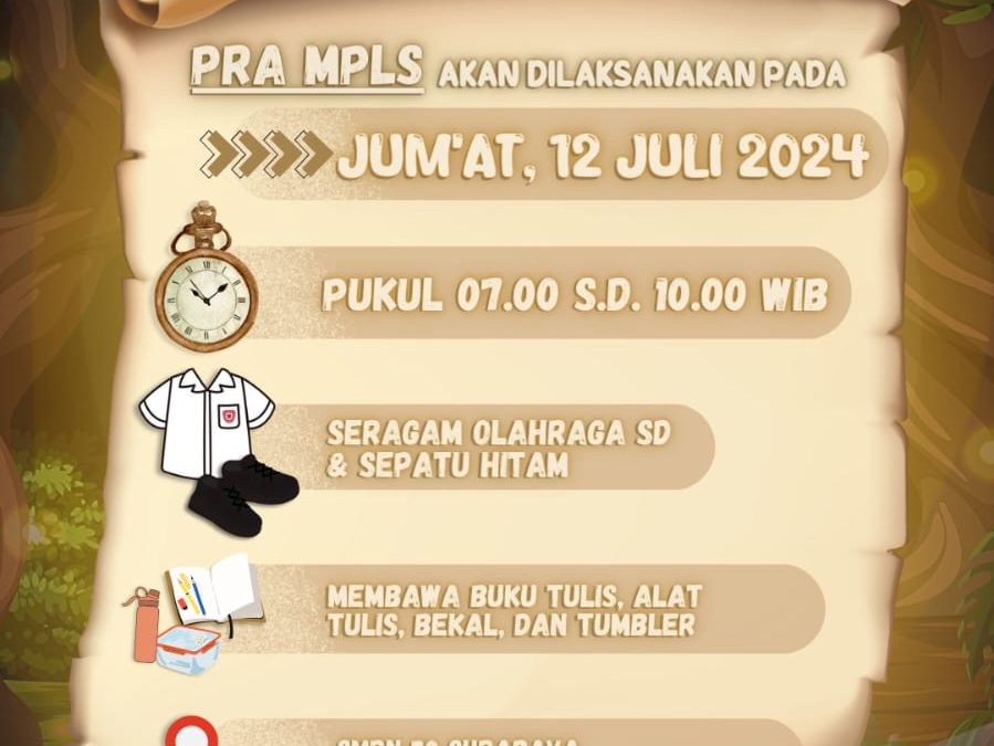 Kegiatan Pra Masa Pengenalan Lingkungan Ssekolah (MPLS) Tahun Pelajaran 2024/2025